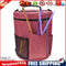 DIY Knitting Storage Bag Portable Yarn Tote Crochet Hooks Holder (Rose Red)