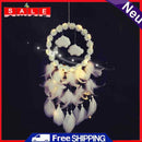 Flowers Clouds Feathers Dream Catcher LED Light Chain Bedroom Hanges Pendants