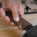 2pc AntiScald AntiSlip PU Leather Frying Pan Handle Protective Cover 2color