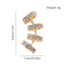 Women Men Alloy Non Piercing Geometric Ear Clip Tragus Earrings Ear Cuff