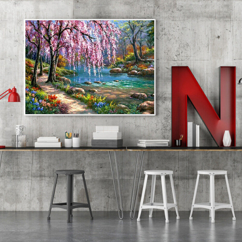DIY 5D Diamond Painting Full Round Mosaic Landscape Handmade Picture Home Decor