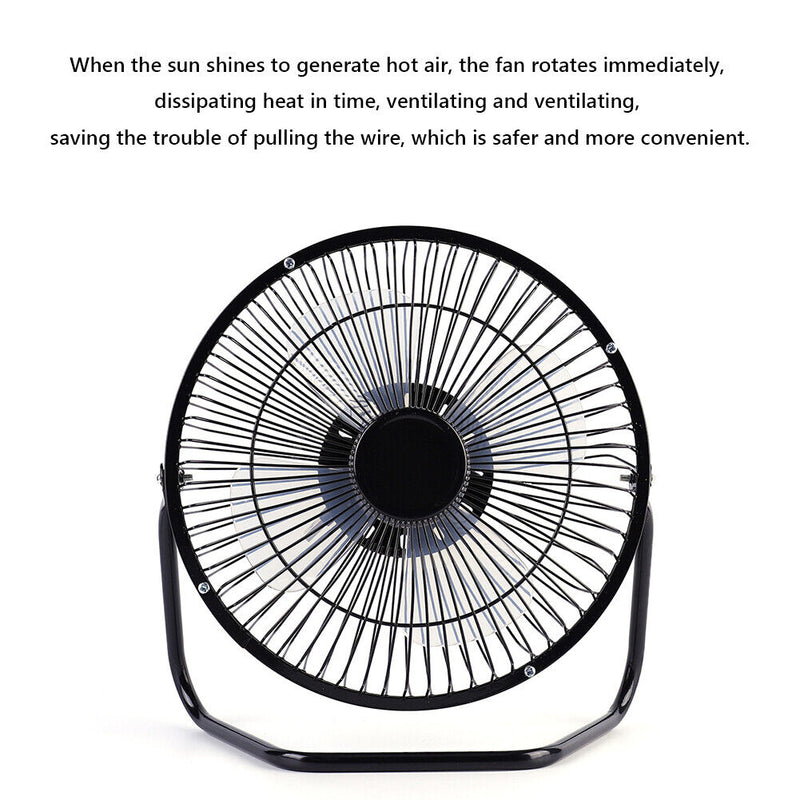 Portable 8 inch USB Solar Exhaust Fan Air Extractor Portable 7W 6V 8 inch USB