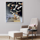 Butterfly Published Book Oil Color by Numbers Kit Frameless Drawing Picture