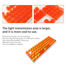 104pcs Transparent Mechanical Keyboard Keycaps Computer Key Cap (Orange)