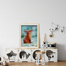 5D DIY Full Round Drill Diamond Painting Kit Lovely Animal Wall Art Craft Gif