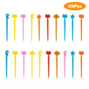 Animal Fruit Picks- Kids Bento Food-Grade Fork Picks for Baby Showers Parties