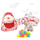 Pool-Tube-Teepee 3pc Pop-up Play Tent ChildrenTunnel Kids Play House