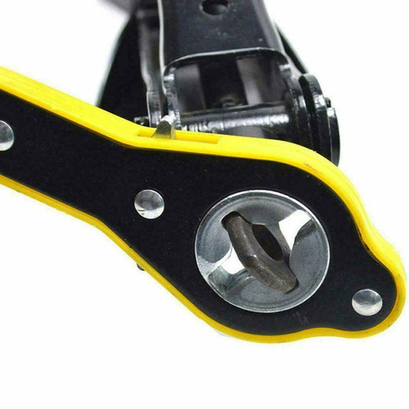 Car 360° Jack Labor-Saving Ratchet Wrench Scissor Jack Garage Lug Tire Y6Y0