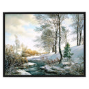 11CT Full Embroidery Kit DIY Glacial Lake Printed Cross Stitch Handicraft Gif