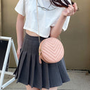 Fashion Women PU Leather Solid Color Tote Bag Lady Small Shopping Travel Bag
