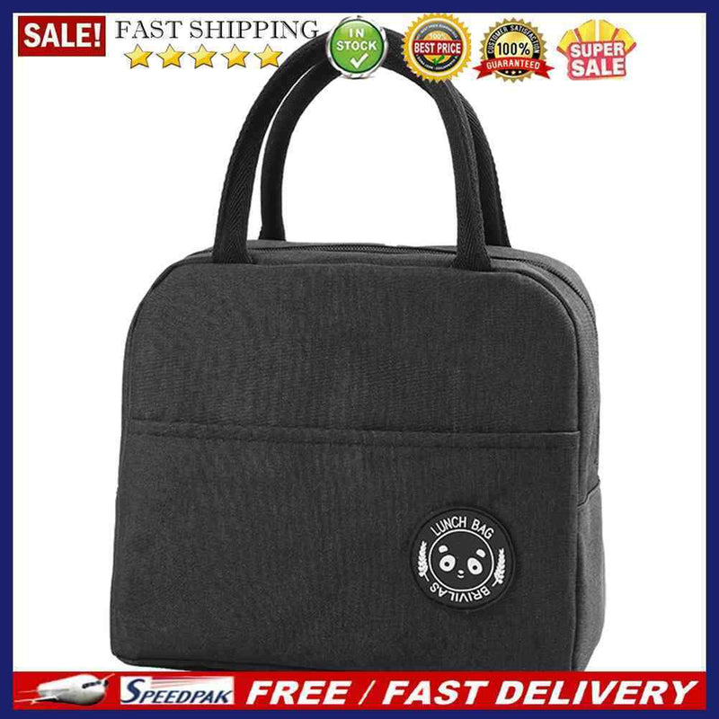 Thermal Insulated Bento Case Storage Handbag Waterproof Patch Cooler Lunch Bag