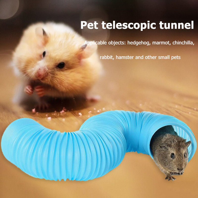 Fun Small Pet Tunnel Collapsible Plastic Channel Tube Rabbit Hedgehog Indoor