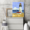 DIY 5D Mosaic Lighthouse Rhinestone Painting Kit Full Round Diamond Drawing