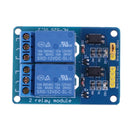 2CH 12V Relay Module with Optocoupler Insulating LED Light PLC Control Newly