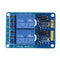 2CH 12V Relay Module with Optocoupler Insulating LED Light PLC Control Newly