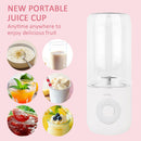 Portable Juicer Mixer USB Electric Small Blender Fruit Juice Cup (White) Newly