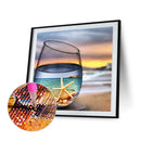 DIY Diamond Painting Kits Full Round Drill Sunset and Cup Mosaic Home Decor