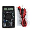 DT 830B LCD Voltmeter Ammeter Ohm Digital Multi meter & Electric Leads H9O6