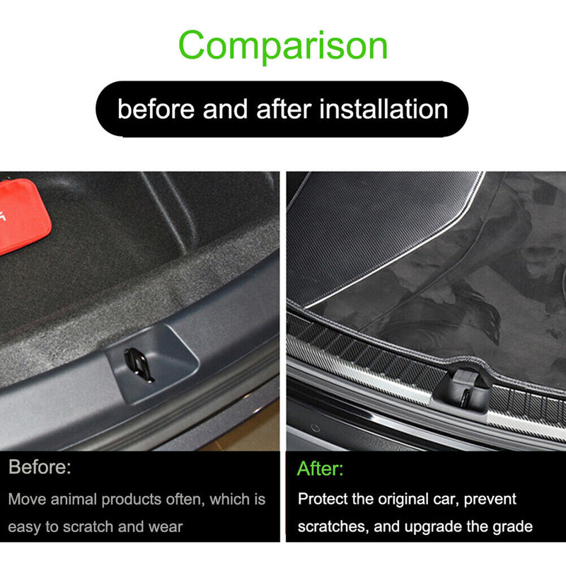 #A Trunk Inner Rear Bumper Guard Plate Cover Practical Trim Auto Accessories