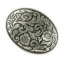 Cowboy Style Floral Buckles Wide Belts Alloy Jeans Accessories for Men Women