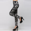 Charming Cotton Blend Snowflakes Fawn Leggings Long Ninth Pants Tights