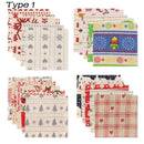 Festival Decor Snow Santa Clause Cotton Cloth Xmas Printed Christmas Fabric