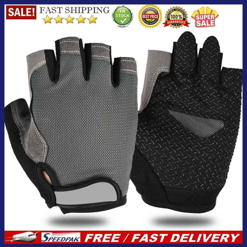 Cycling Gloves Anti-slip Summer Breathable Sport Bike Bicycle Half Finger G
