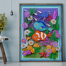 Diamond Painting Kit 5D Special Shaped DIY Clownfish Rhinestone Picture Ornam