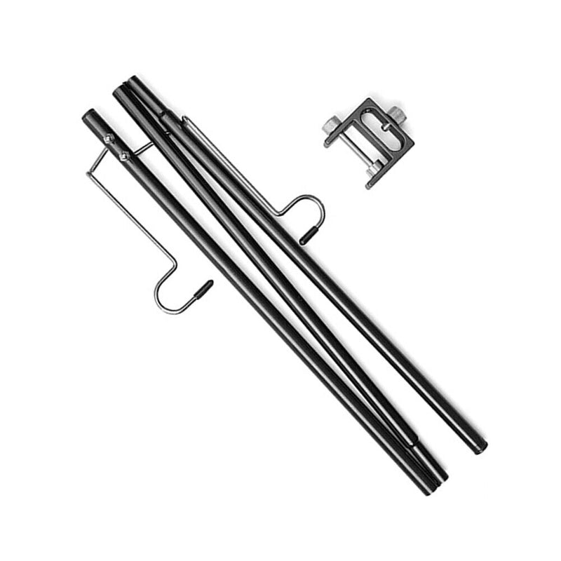 Portable Double-Hook Camping Lamp Lantern Pole Detachable Light Hanging Holde
