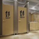 Removable Bathroom Door Wall Stickers Man Woman Toilet Sign Paste Newly