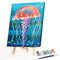 Marine Life Colouring Oil Canvas Pictures DIY Hand Painted Paint By Numbers Kit