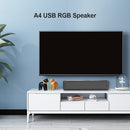 A4 6W RGB USB Wired Sound Bar for PC Home Theater TV Stereo Surround Speaker