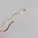 Elegant Geometric Wave Bending Metal Headdress Thin Headbands Hair Hoop
