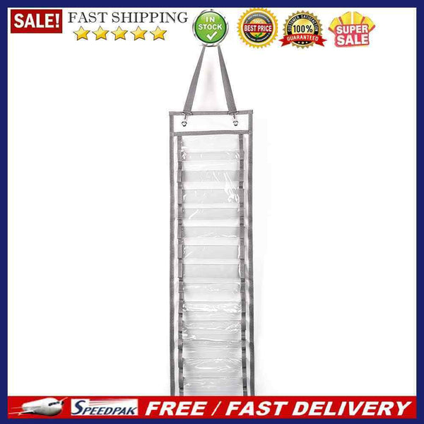 Wall Mounted Vinyl 14 Roll Storage Rack Door Hanging Organizer Compartment