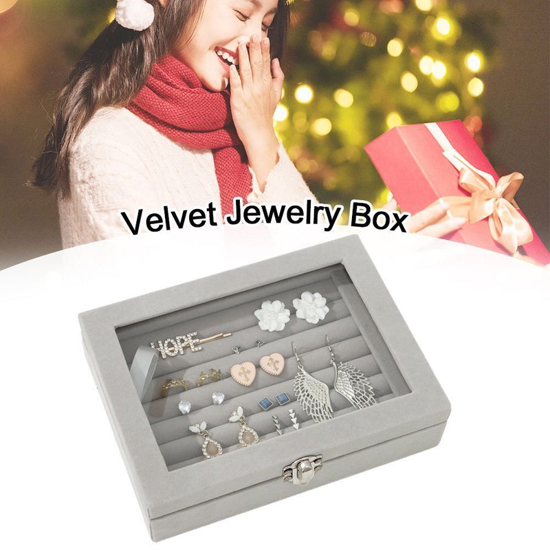 Earring Holder Display Case Velvet Ring Box Storage Box Jewelry Organizer