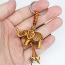 Animal Shape Buckle Key Holder Carving Pendant Wooden Keychain Key Ring