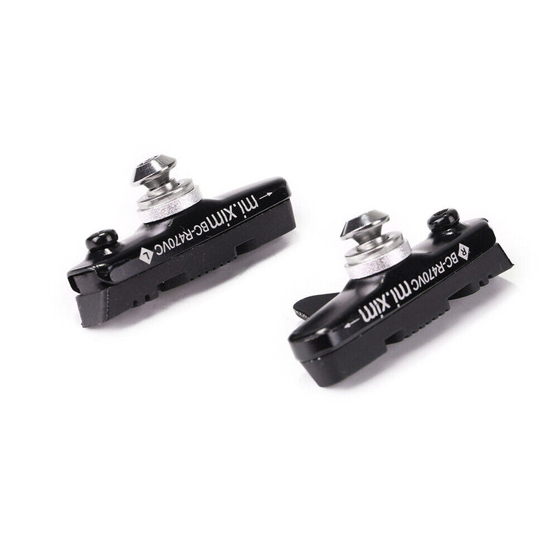 2X Road Bicycle Cycling Folding Bike V Brake Pads Holder Blocks (Black)