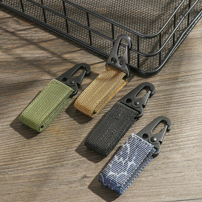 Water Bottle Hanger Hook Buckle Backpack Keychains Nylon Belt Carabiner