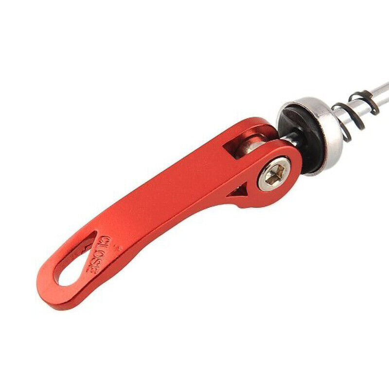 Pair Bike Bicycle Cycling Wheel Hub Skewers Quick Release Bolt red