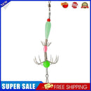 Double Row Fishing Cuttlefish Hook Carbon Steel Squid Hook Tackle (Luminous