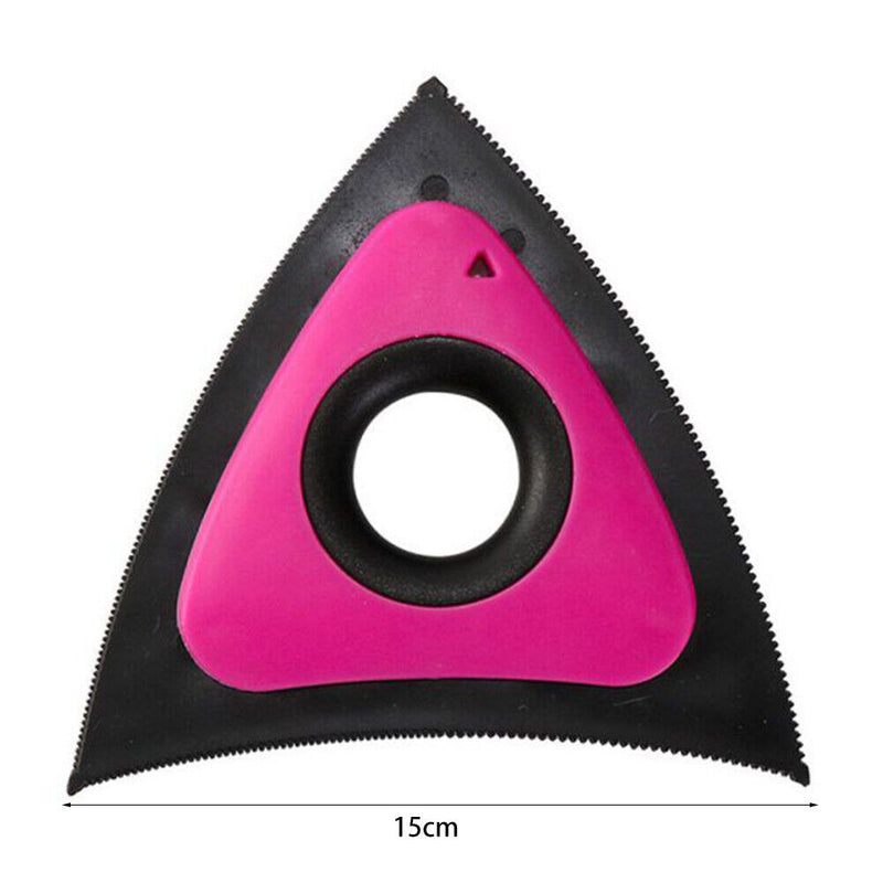 Dog Cat Hair Remover Brush Pet Lint Fur Carpet Sofa Lint Scraper (Rose Red)