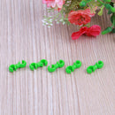 10pcs Bike Bicycle Brake Gear Cable S Style Clips House Hose Guide(Green)