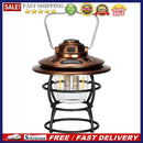 Camping Lantern 3 Gears Retro Tent Light for Travel Hiking Emergency (Bronze)
