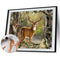 Deer Black Bear Canvas Paint By Numbers Oil Hand Painted Drawing Kit Home Dec
