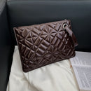 Retro PU Patent Leather Party Clutch Purse Pure Color Zipper Travel Wallets