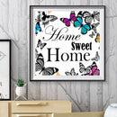 5D DIY Full Drill Diamond Painting Butterfly Home Cross Stitch Mosaic Needl