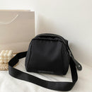 3pcs Women Nylon Messenger Fashion Shell Solid Color Shoulder Pouch(Black)