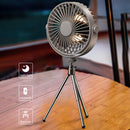 Remote Control Floor Table Air Cooler Ceiling Fan with Tripod LED (Grey)