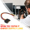 SATA 15-Pin Male to Molex 4-Pin Female Power Adapter Cable for PCe Riser 0.2m