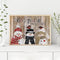 Three Snowman Oil Paint by Numbers Hand Painted Frameless Picture Home Ornament